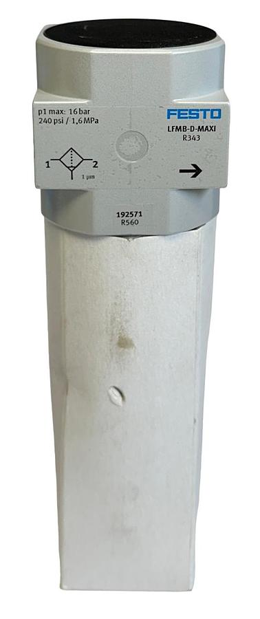 Used FESTO LFMB-D-MAXI / 192571 / LFMBP-D-MAXI PNEUMATIC FINE FIBER FILTER NSNP