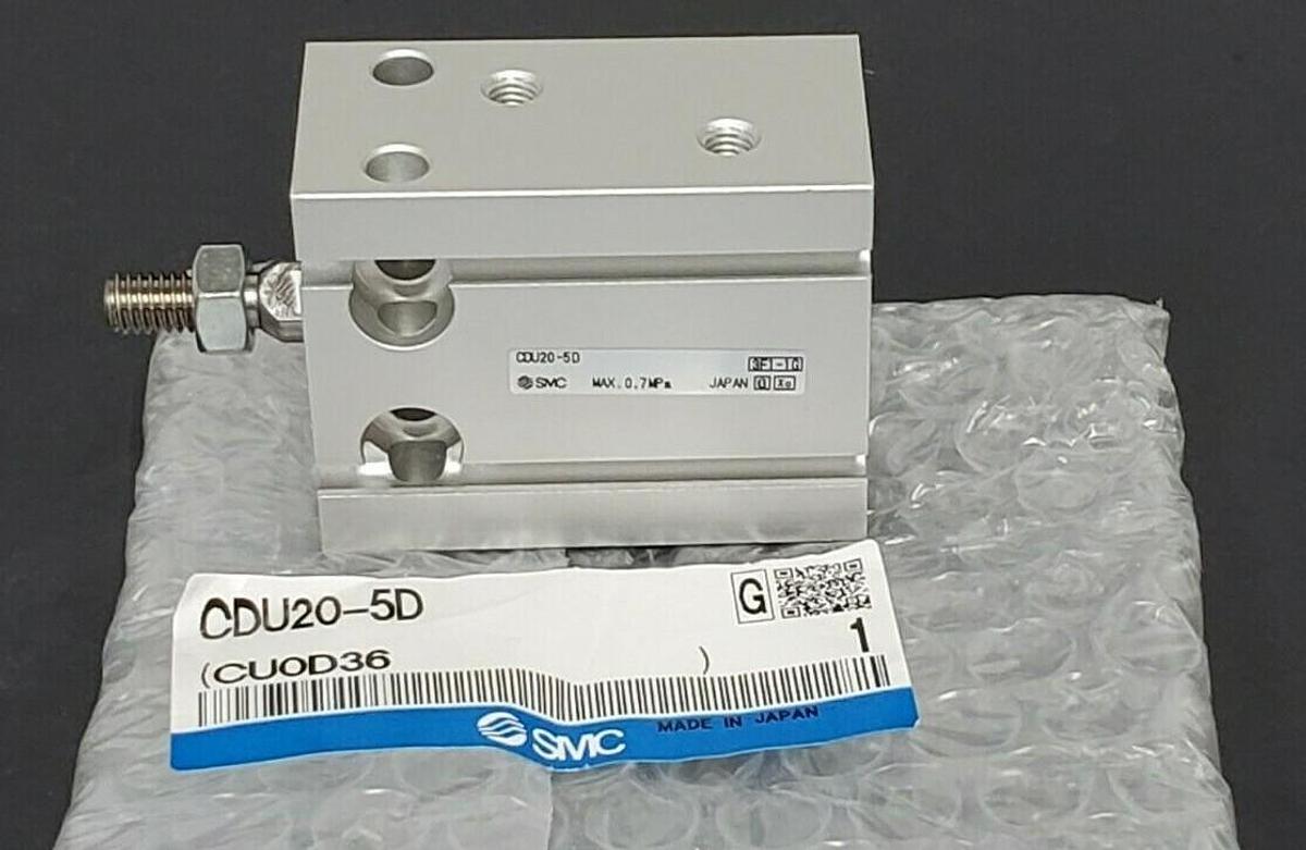 Used NEW SMC CDU20-5D PNEUMATIC CYLINDER 0.7MPA, CDU205D