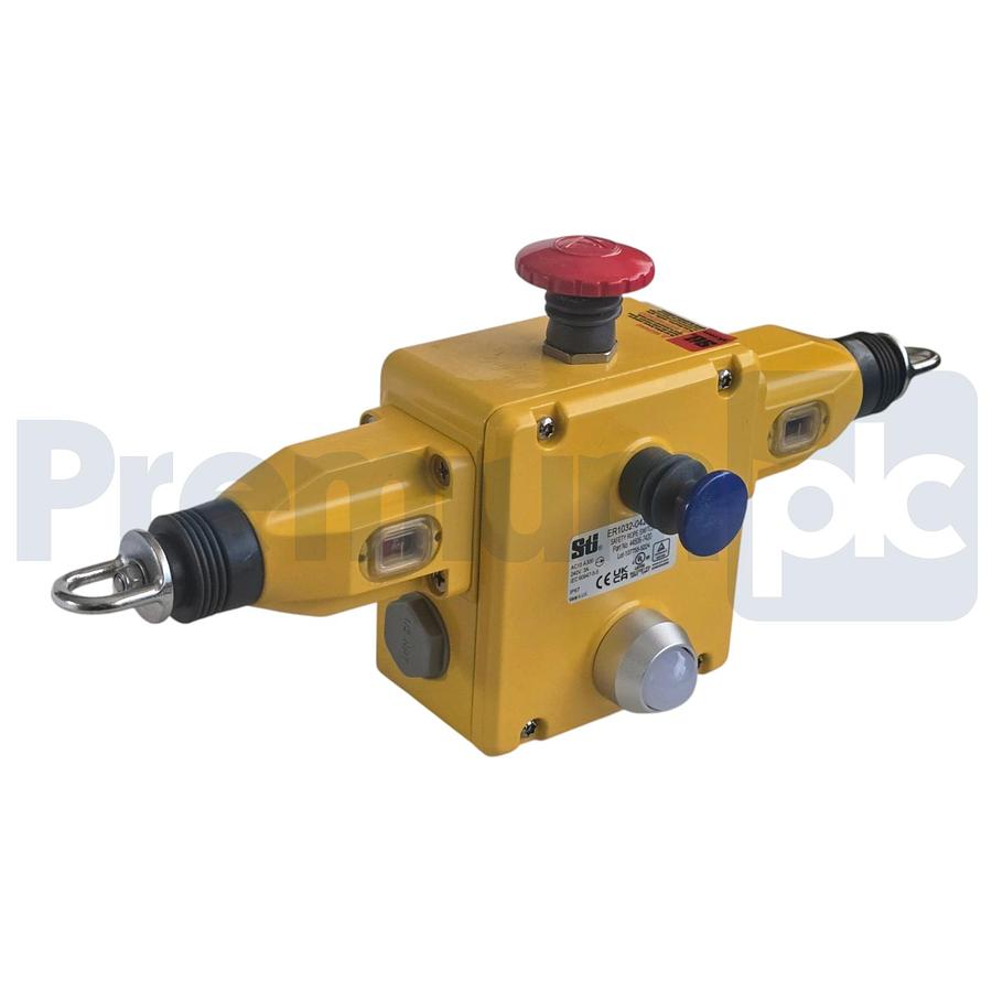 Used Omron STI 44506-7420 ER1032-042NEL Safety Rope Switch 4NC+2NO E-Stop LED NSMP