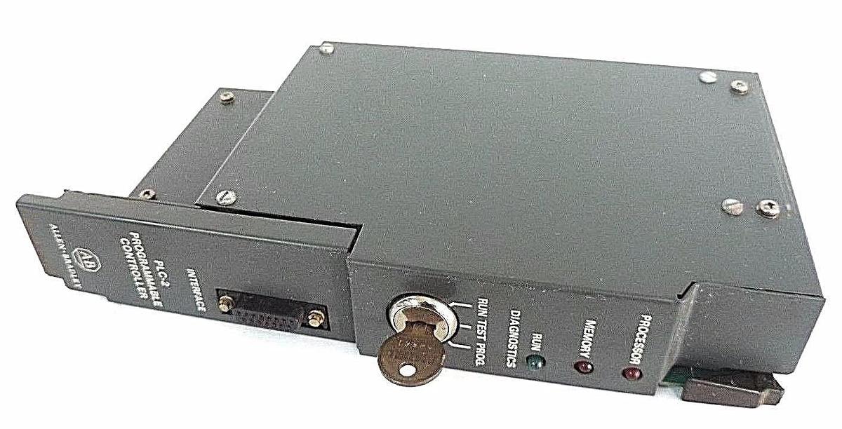 Used ALLEN BRADLEY 1772-LN2 SER. A, FIRMWARE REV. 2, PLC-2 MINI PROCESSOR W/ KEY