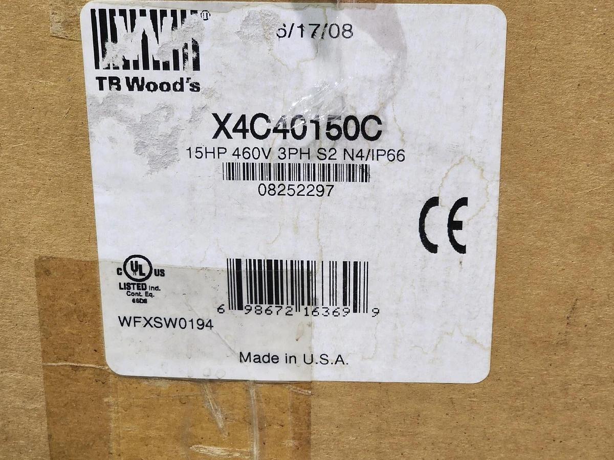 TB WOODS / DANFOSS VACON X4C40150C 15HP X4 VARIABLE FREQUENCY AC DRIVE NSMP