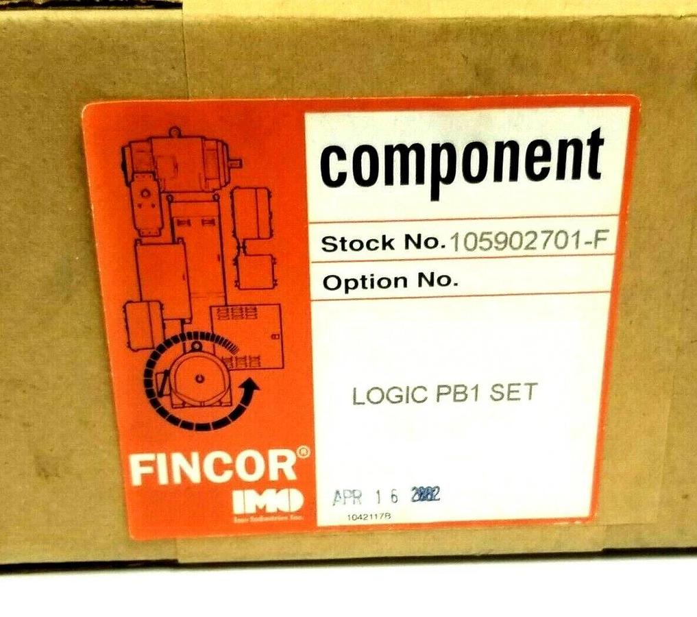 Used NIB F/S FINCOR IMO 105902701-F LOGIC AND PB1 REPLACEMENT KIT 105902701F SEALED