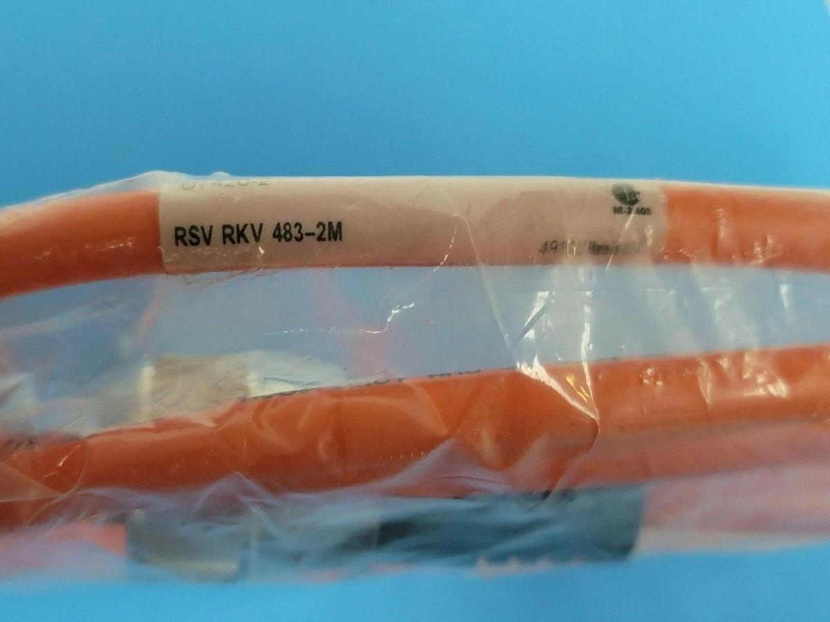 Used NEW TURCK RSV RKV 483-2M CORDSET IDENT. NO. U7420-2