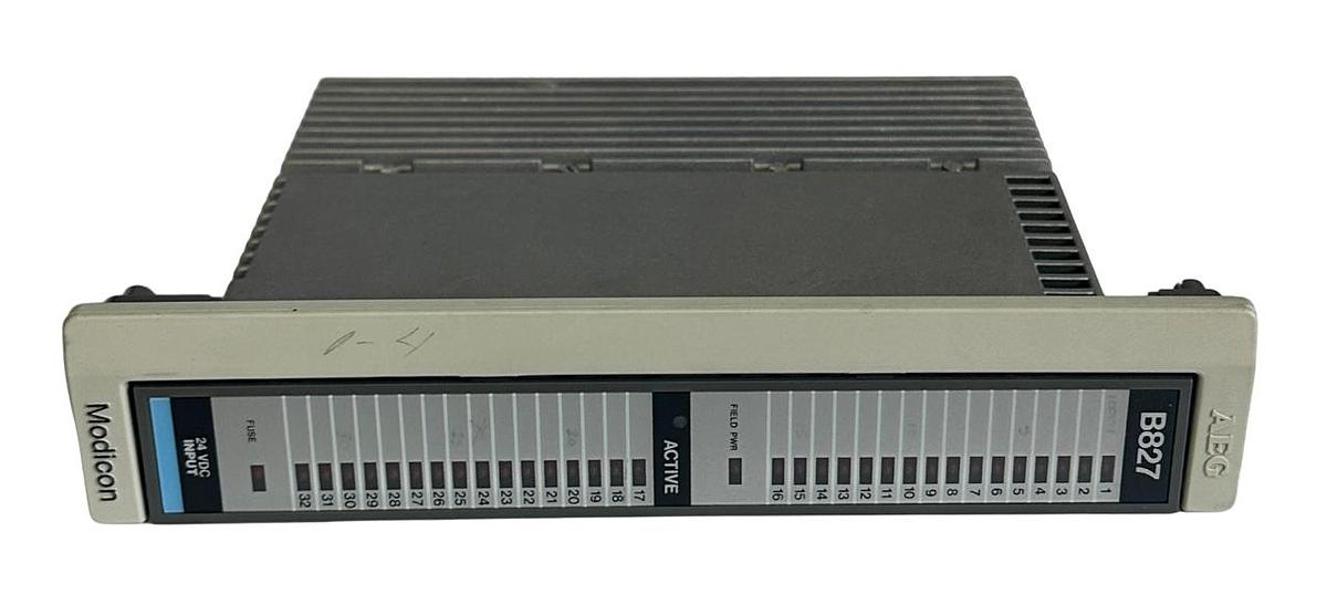 Used REPAIRED MODICON AS-B827-032 / ASB827032 32-PT 800 SERIES INPUT MODULE 24VDC