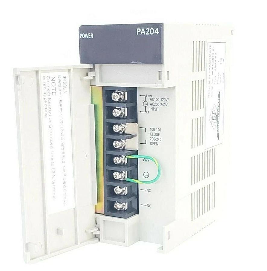 Used OMRON / MICROBAR C200HW-PA204 POWER SUPPLY MINI-TRACKMATE 1PH 115V 10A