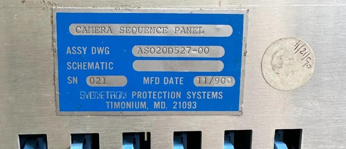 Used NEW SPS SYGNETRON ASO20D527-00 / ASO20D52700 SEQUENCE PANEL CONTROLLER