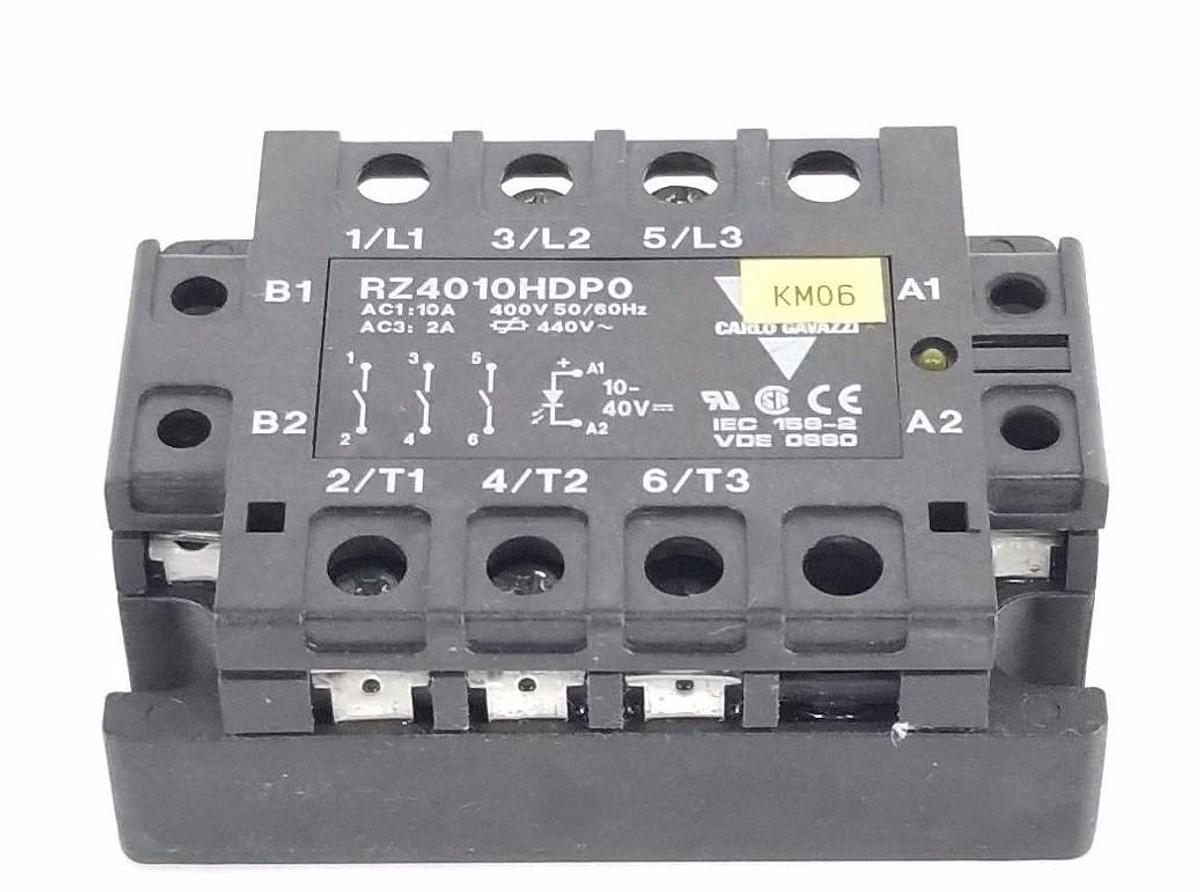 Used CARLO GAVAZZI RZ4010HDP0 SOLID STATE RELAY 10A, 400V