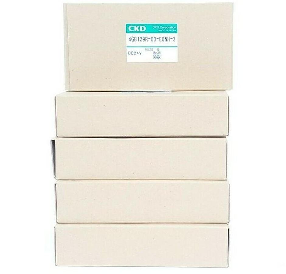 Used LOT OF 5 NIB CKD 4GB129R-00-E0NH-3 PILOT CONTROL VALVES DC24V 4GB129R00E0NH3