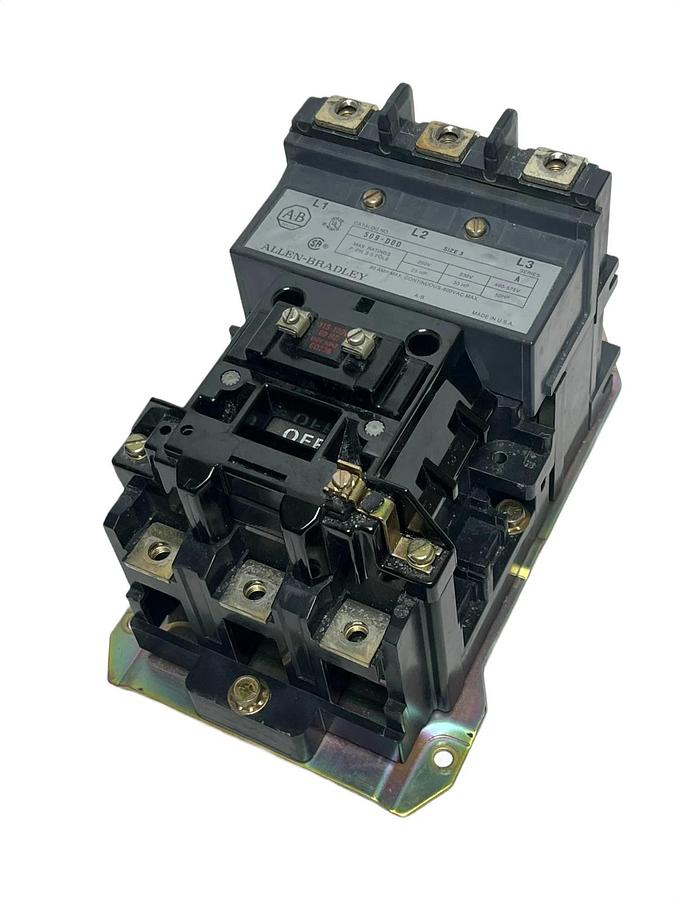 Used Allen-Bradley 509-DOD Series A NEMA Size 3 Starter | 90A 120V Coil | 3-Pole