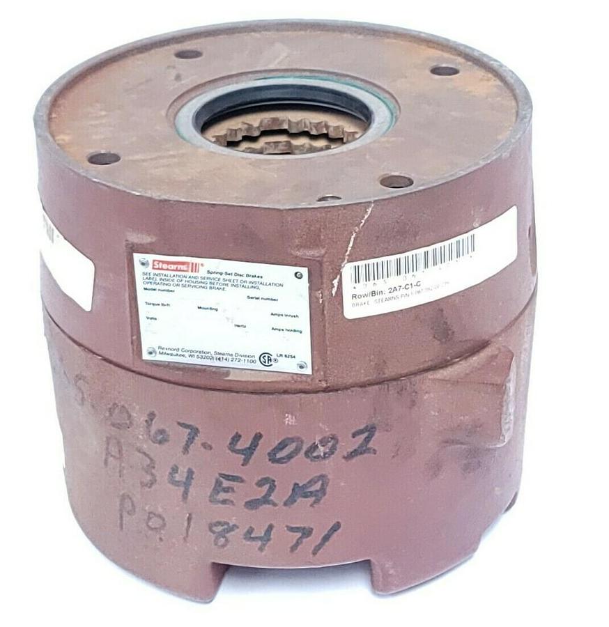 Used REXNORD STEARNS 108705200239 SPRING SET DISC BRAKE REV. B TORQUE LB-FT 50