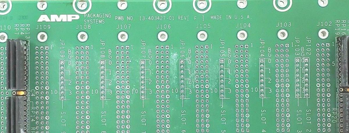 Used ADEPT TECH AMP PACKAGING SYSTEMS 15340-00030 REV. A PC BOARD 1534000030