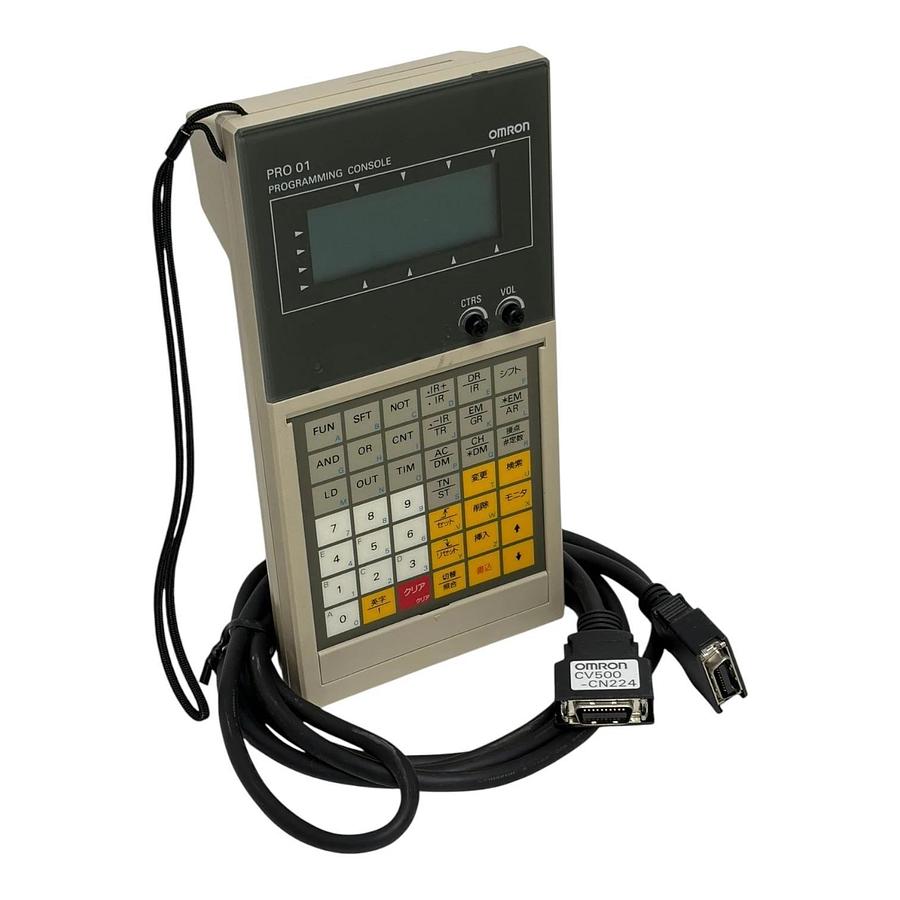 Used Omron Sysmac CVM1-PRO01 PLC Programming Console CVM1-MP201-V1 CV500-CN224