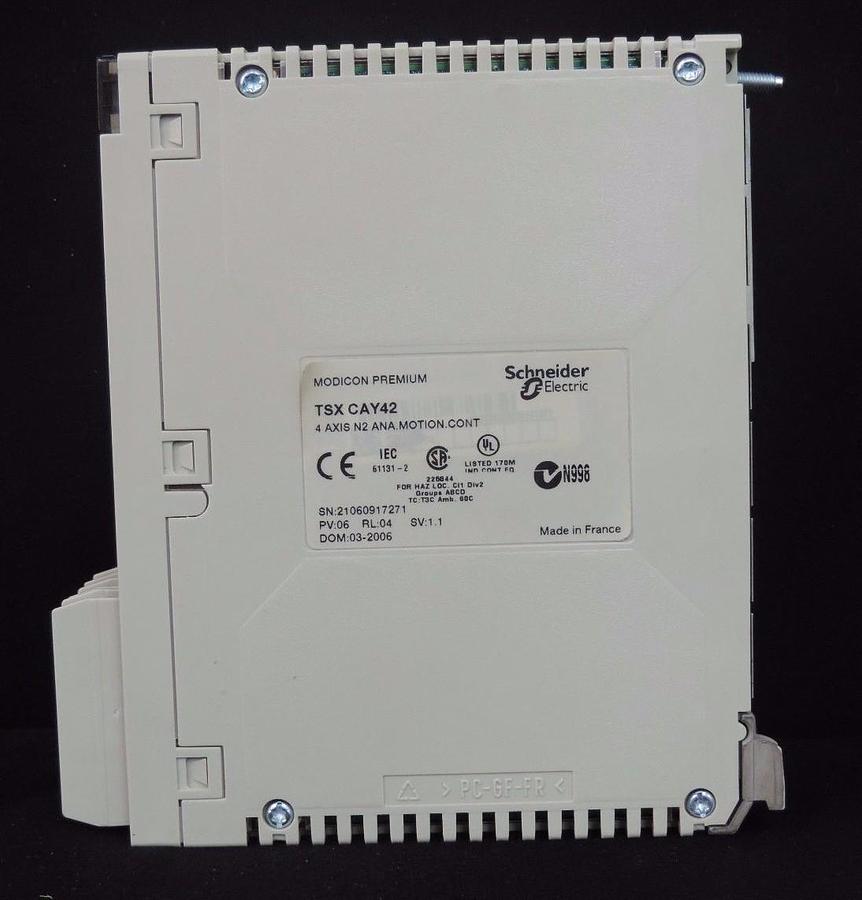 Used NEW SCHNEIDER ELECTRIC MODICON TSXCAY42 4 AXIS N2 ANA MOTION CONTROL TSX CAY42