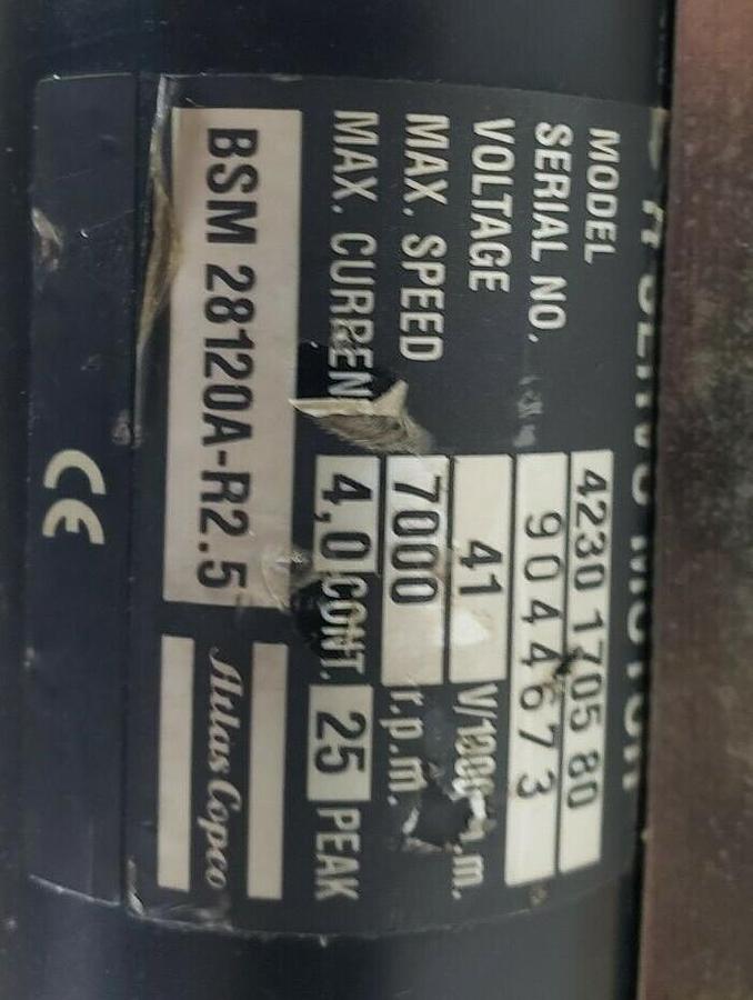Used ATLAS COPCO NUTRUNNER ASSEMBLY QMR62-46-RT QMR6246TXD5H QRT-62-200 4230-1705-80
