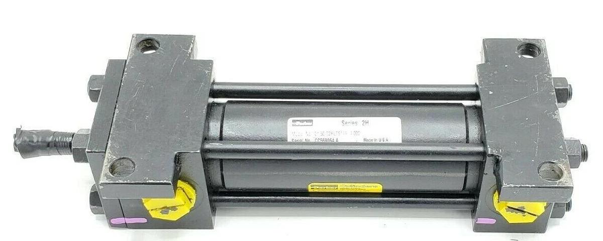 Used PARKER 01.50 C2HLTS14A 4.000 SERIES 2H PNEUMATIC CYLINDER 3000PSI 1.5" X 4"