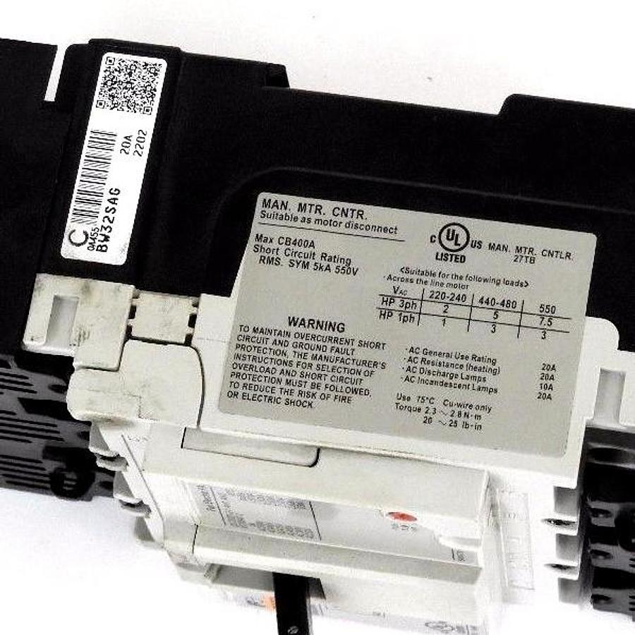 Used FUJI ELECTRIC BW32SAG CIRCUIT BREAKER 32AF 3P 50/60HZ