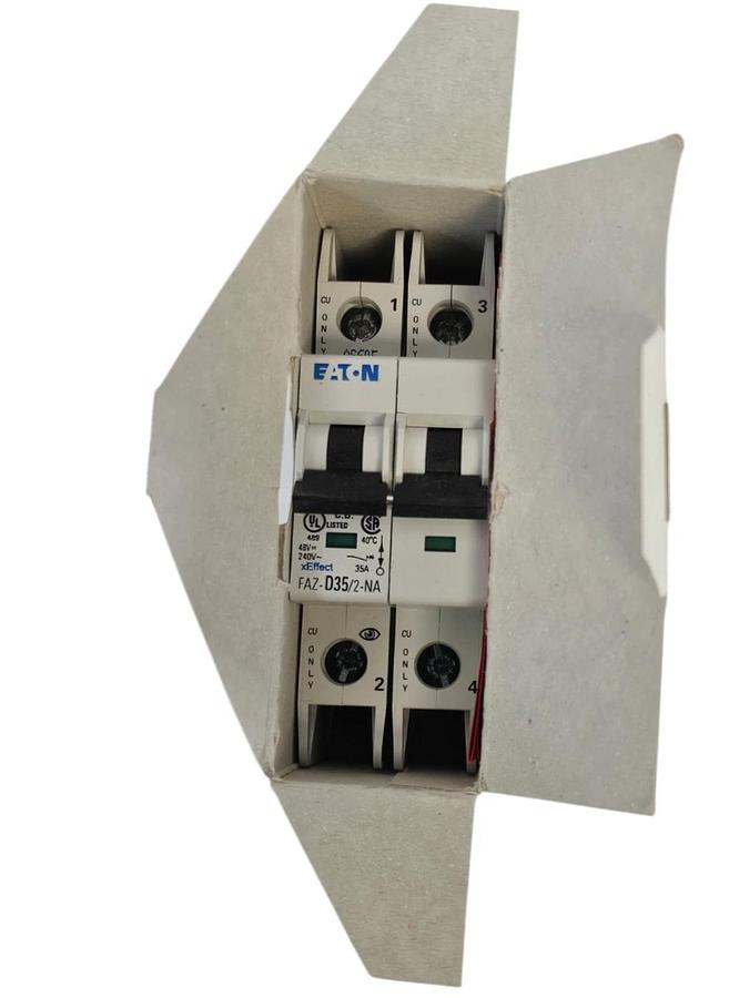 Used NIB EATON FAZ-D35/2-NA MINIATURE CIRCUIT BREAKER 35A 2P 240VAC
