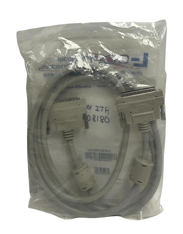Used L-COM CAF900MM-2M / CAF900MM2M SCSI-3 CABLE HPDB68 MALE/MALE 2M NSFS