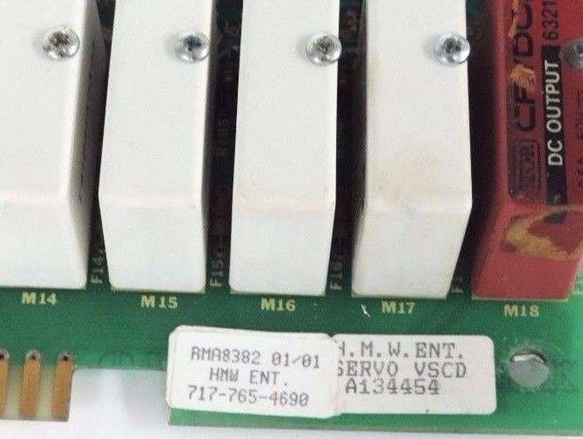 Used SIEMENS LANDIS VSCD A134454 SERVO CONTROL BOARD A126825 W/ A134469 BOARD