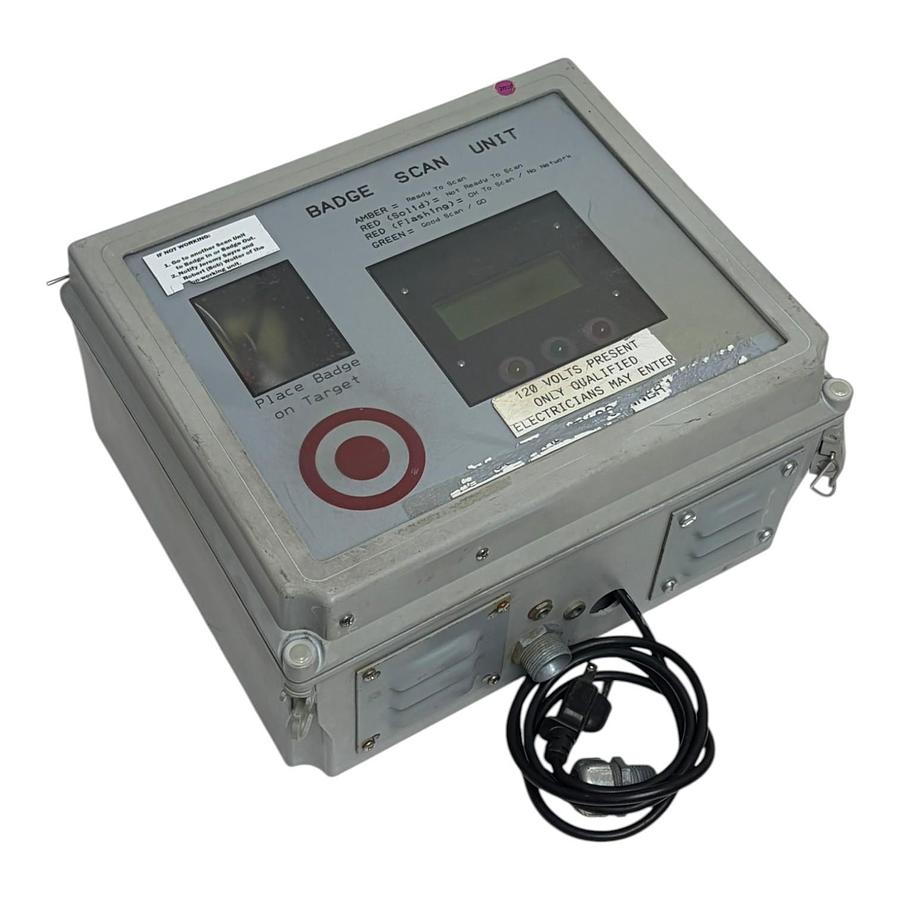 Used Hoffman A12106CHQRFGW Control Panel Badge Scan Unit RF IDeas RDR-6081A2