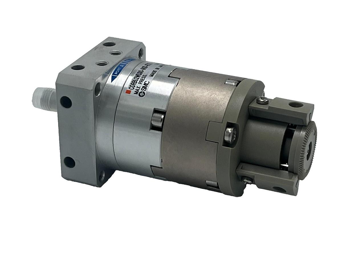 Used SMC CDRBU2WU30-90D-R73L Pneumatic Rotary Actuator 30mm Double Vane 90° 1.0MPa