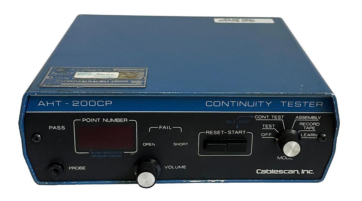 Used Cablescan Inc AHT-200CP / AHT200CP CONTINUITY TESTER 115V 48-62Hz