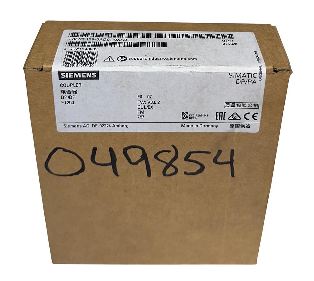 Used SIEMENS 6ES7 158-0AD01-0XA0 / 6ES71580AD010XA0 SIMATIC DP/PA ET200 COUPLER NSMP