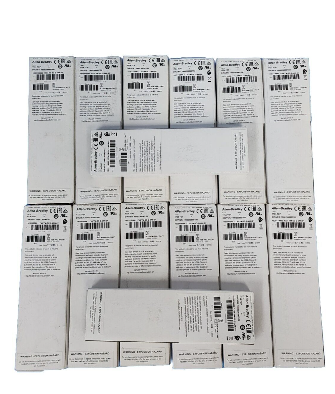 LOT OF 14 NIB ALLEN BRADLEY 1734-TOP SER. A TERMINAL BASE ASSEMBLIES