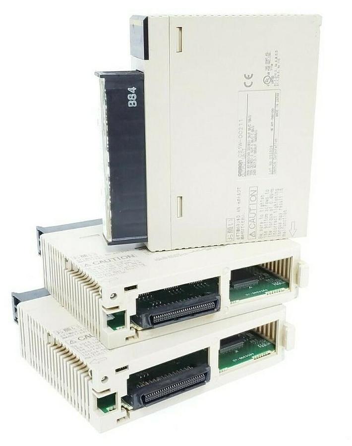 Used LOT OF 3 OMRON CS1W-OD211 OUTPUT UNITS CS1WOD211, 24V DC