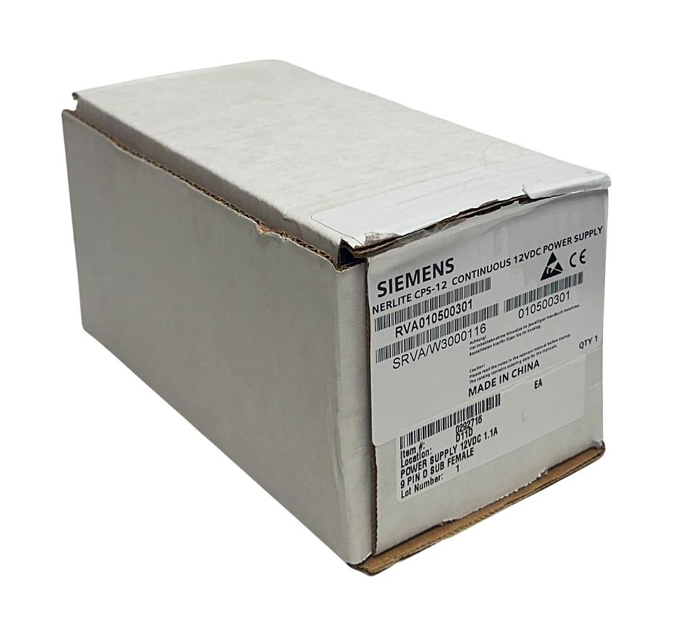 SIEMENS RVA010500301 / CPS-12 NERLITE CONTINUOUS 12VDC POWER SUPPLY 1.1A NSMP