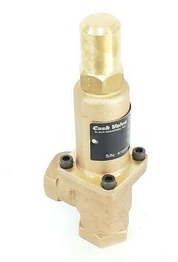 NIB CASH VALVE 3PZE3 BRONZE ADJUSTABLE BACK PRESSURE VALVE