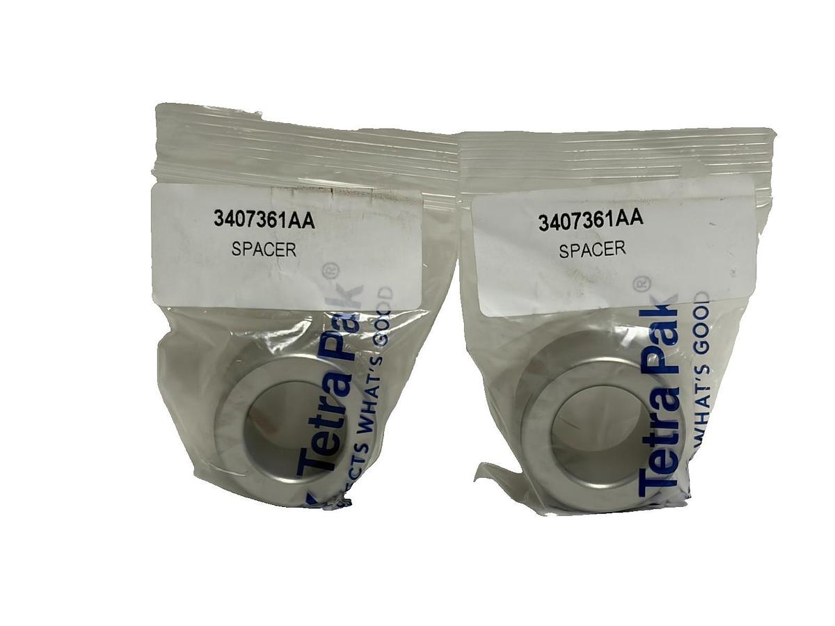 (2) Genuine Tetra Pak 3407361AA Spacer Industrial Dairy Equipment New