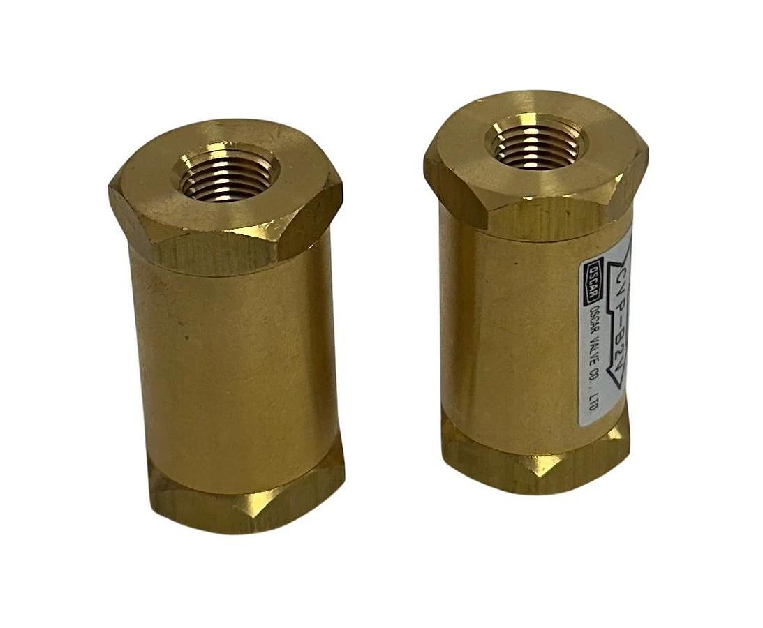 2 OSCAR YAMAMOTO CVP-B2V / CVPB2V CHECK VALVES OEM BRASS NSMP