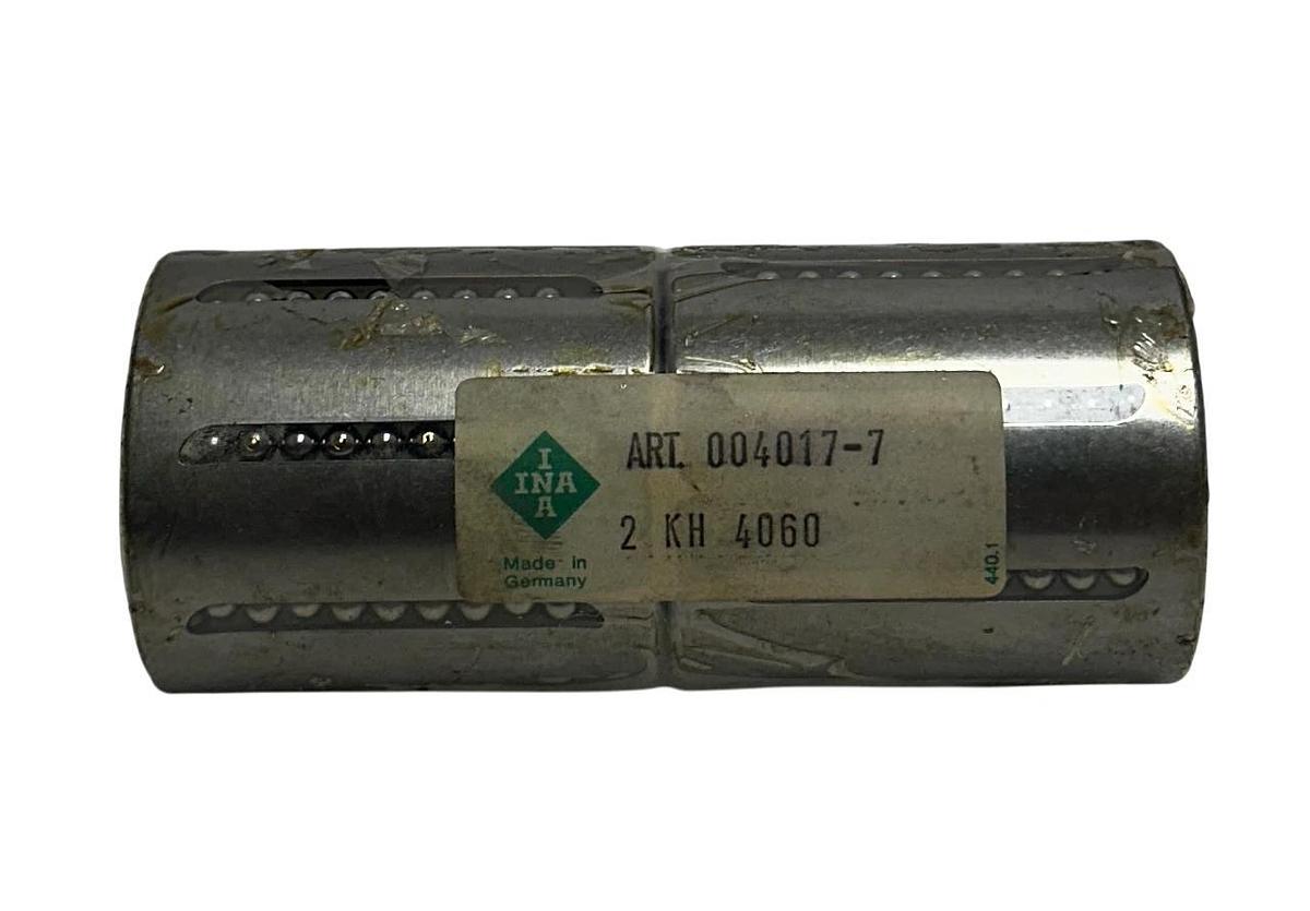 Used 2 INA 004017-7 / KH 4060 / 2 KH 4060 LINEAR BALL SLEEVE BEARINGS 40x52x60mm NSFS