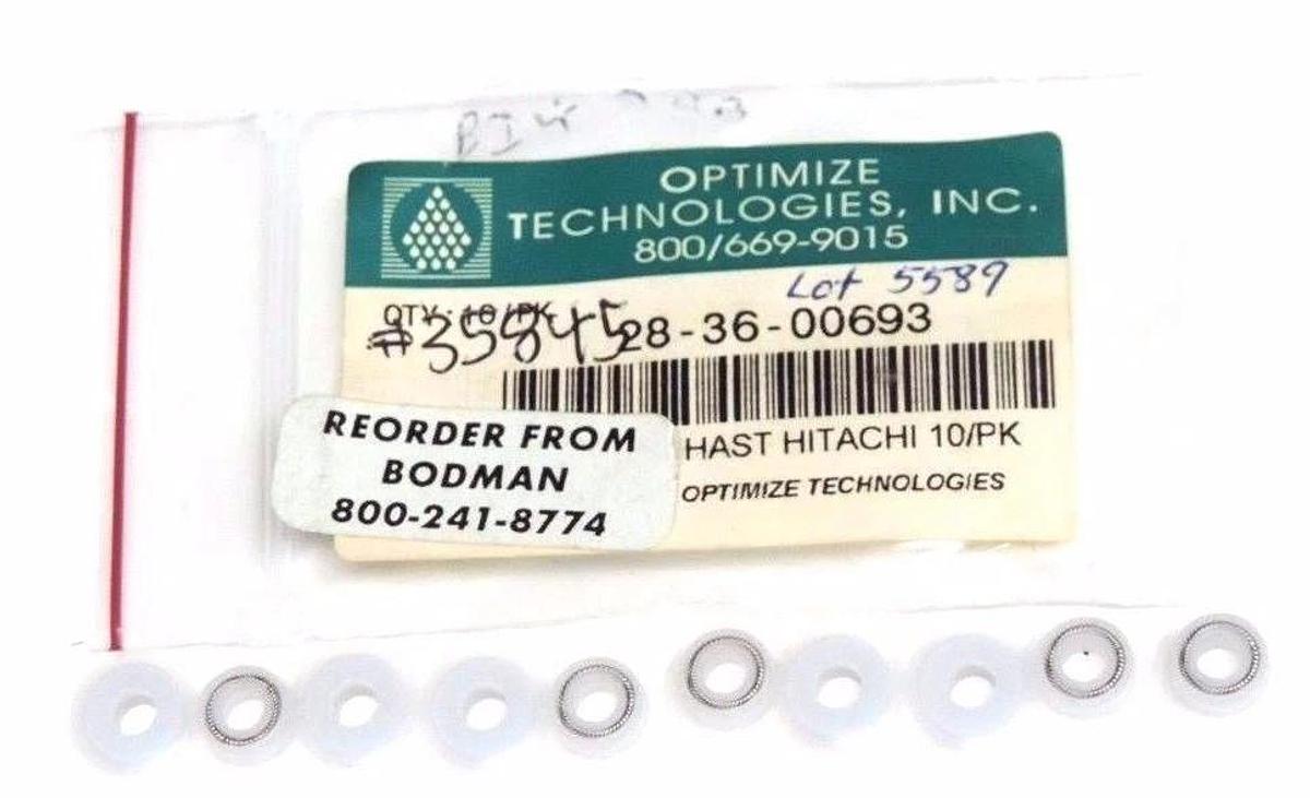 Used NEW OPTIMIZE TECHNOLOGIES 28-36-00693 UHMW-PE PISTON SEAL W/ HASTELLOY C SPRING