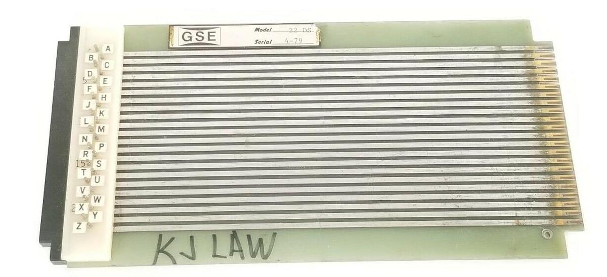 Used GSE MODEL 22 DS EXTENDER BOARD 22DS