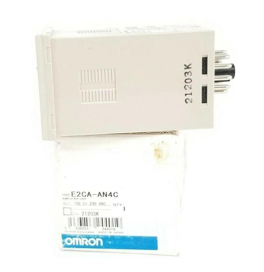 Used NIB OMRON E2CA-AN4C AMPLIFIER UNIT E2CAAN4C 100 TO 240 VAC