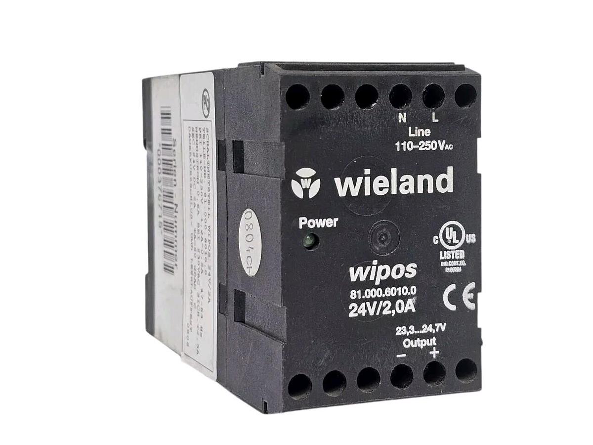 Used WIELAND 81.000.6010.0 POWER SUPPLY 2 AMP 24V