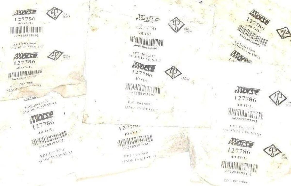 Used LOT OF 9 NEW MORSE 127786 RIVETED ROLLER CHAIN LINKS, 40 O/L, 40OL