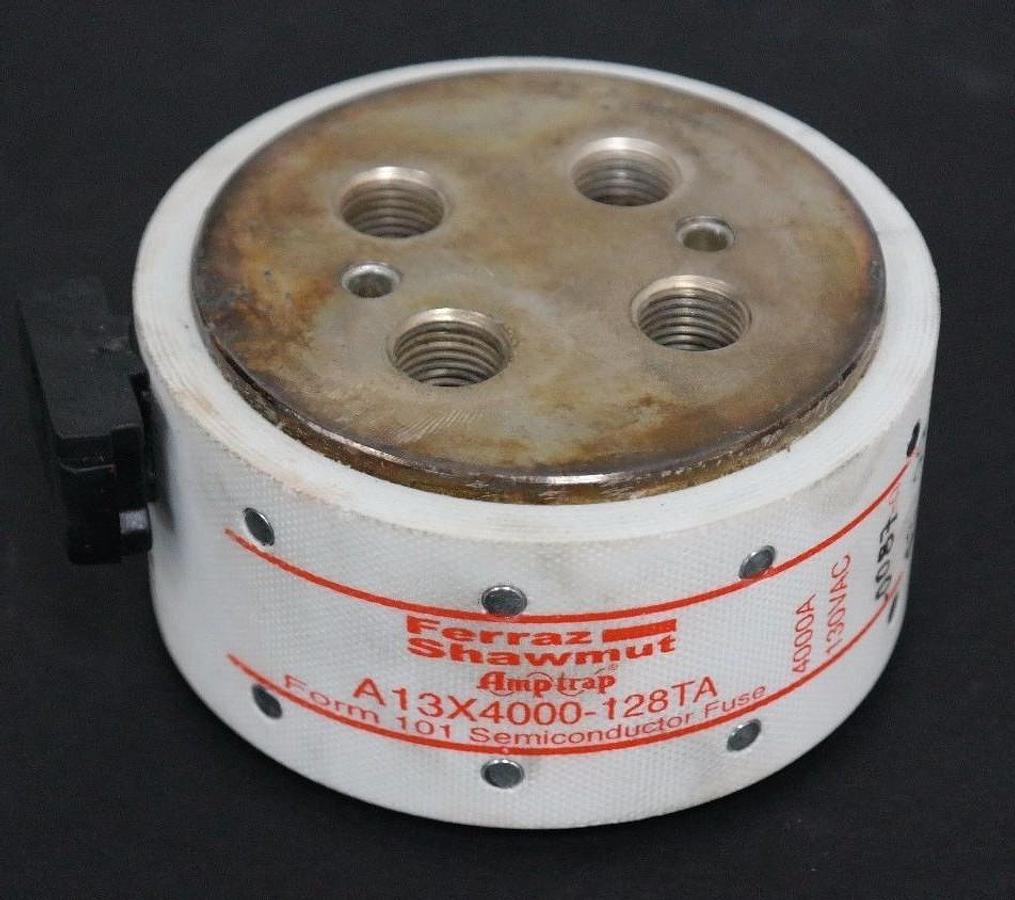 Used FERRAZ SHAWMUT A13X4000-128TA AMP-TRAP FUSE 4000A, 130V, A13X4000128TA