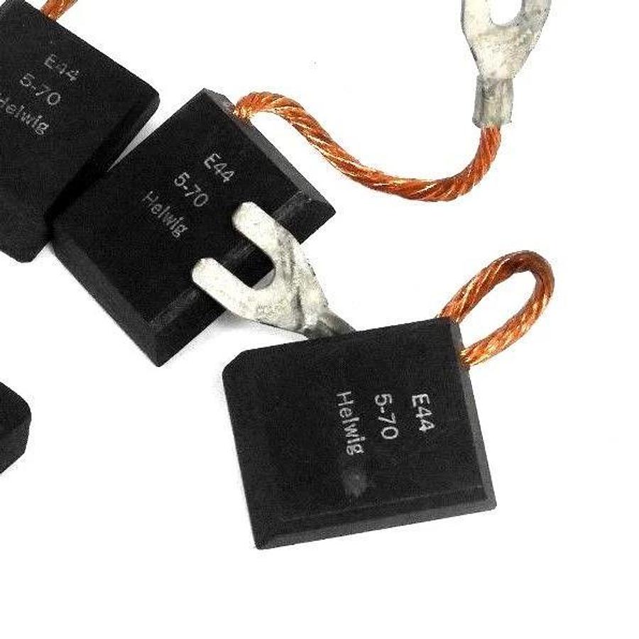 LOT OF 6 NEW HELWIG 5-70 CARBON BRUSHES E44, 570