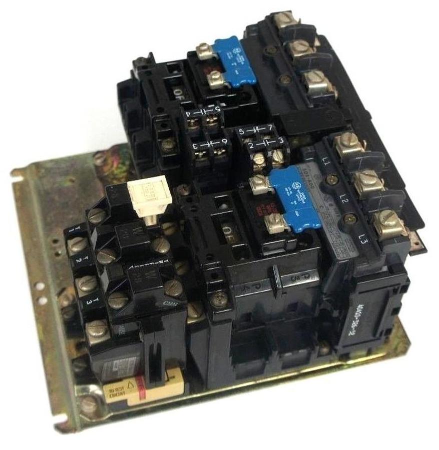 Used ALLEN BRADLEY 505-AOD REVERSING STARTER SER C SIZE D 18AMP MAX 600VAC MAX
