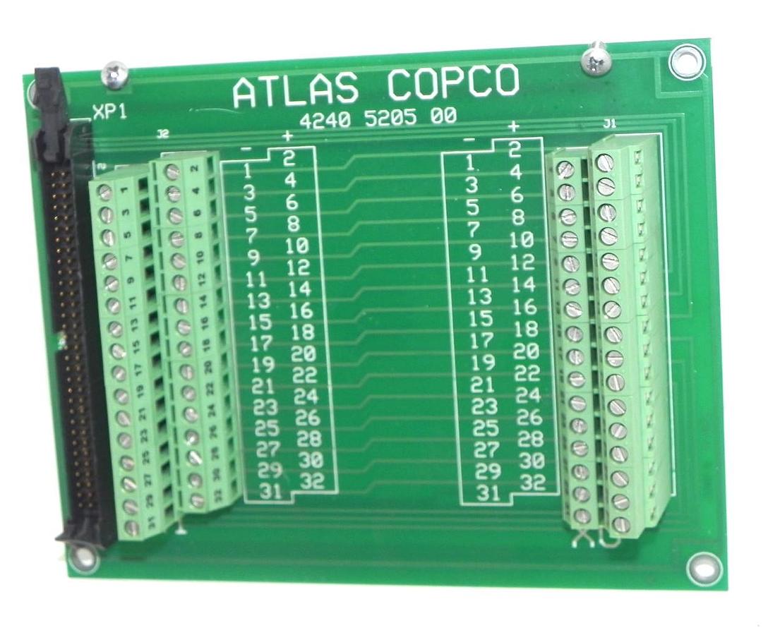 Used ATLAS COPCO 4240 5205 00 ASSEMBLY SYSTEM I/O CARD 4240520500