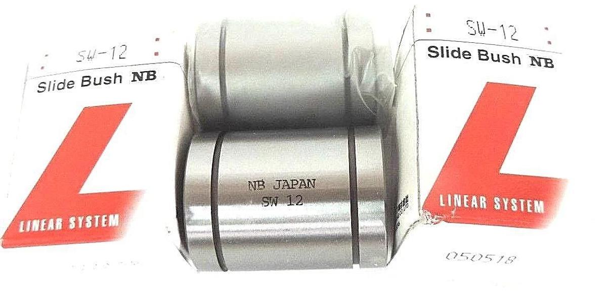 Used LOT OF 2 NIB NB LINEAR SYSTEM SW-12 SLIDE BUSHINGS SW12