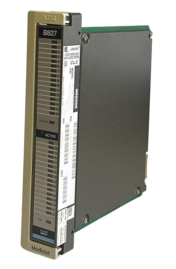 Refurbished REPAIRED MODICON AS-B827-032 / ASB827032 32-PT 800 SERIES INPUT MODULE 24VDC