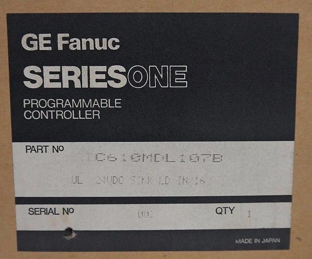 NIB GE FANUC IC610MDL107B SERIES ONE PROGRAMMABLE MODULE 24VDC SINK LD IN/16