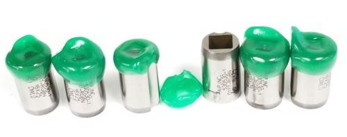 Used LOT OF 6 NEW AIP INC P16-SST PUNCHES 530530-1, 0117-RG8N, 25 X 9.1 X 9.1 MM