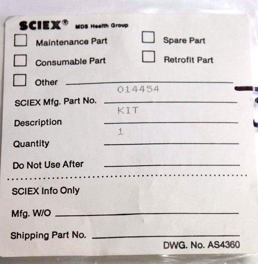 NEW AB SCIEX 014454 KIT 014452 REV. C, 015812-B, 014455 REV. C, AS4360