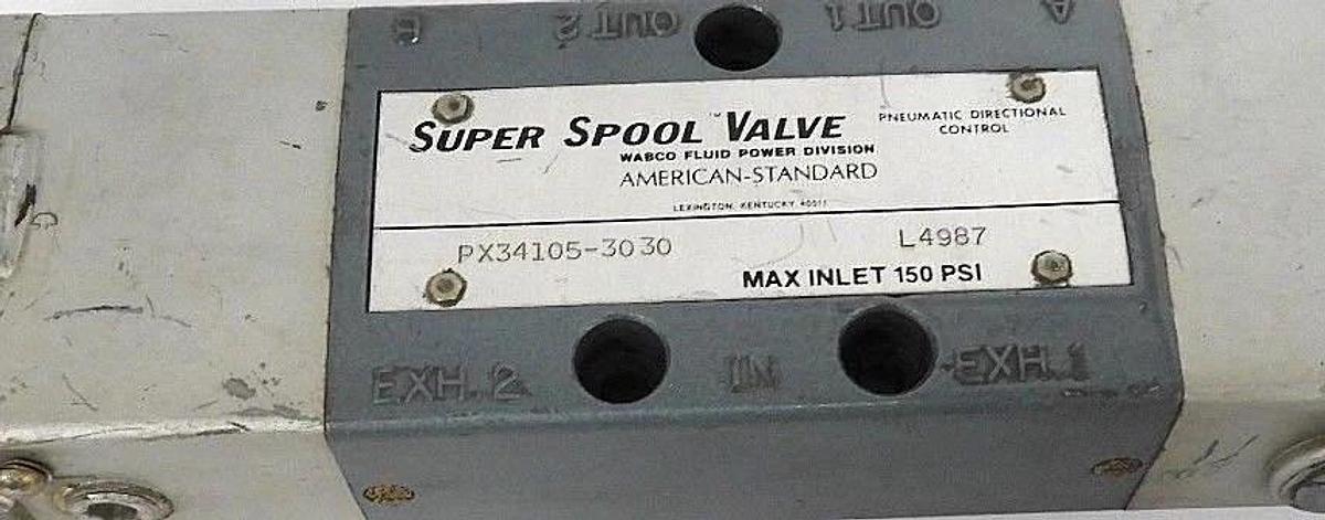 Used WABCO FLUID POWER DIVISION PX34105-3030 AMERICAN STANDARD SUPER SPOOL VALVE