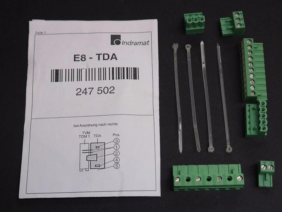 Used NEW INDRAMAT E8-TDA KIT 247502 KIT 247502, 07009374 0010